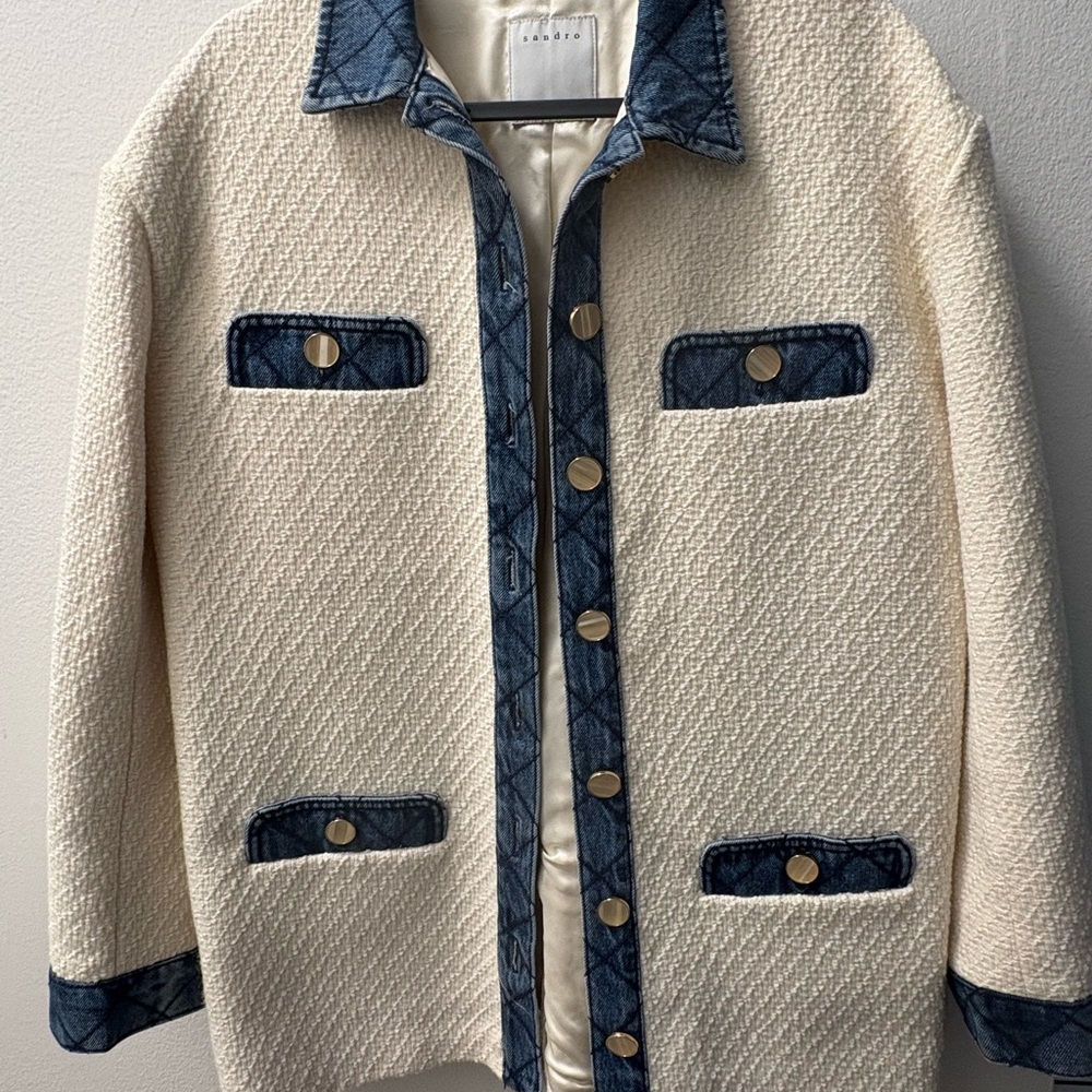 Sandro Jacket with Denim accent